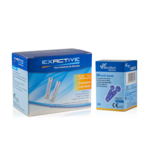 exactive vital x 50 tiras reactivas + 50 lancetas